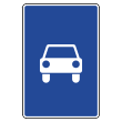 Дорожный знак 5.3 «Дорога для автомобилей» (металл 0,8 мм, III типоразмер: 1350х900 мм, С/О пленка: тип В алмазная)